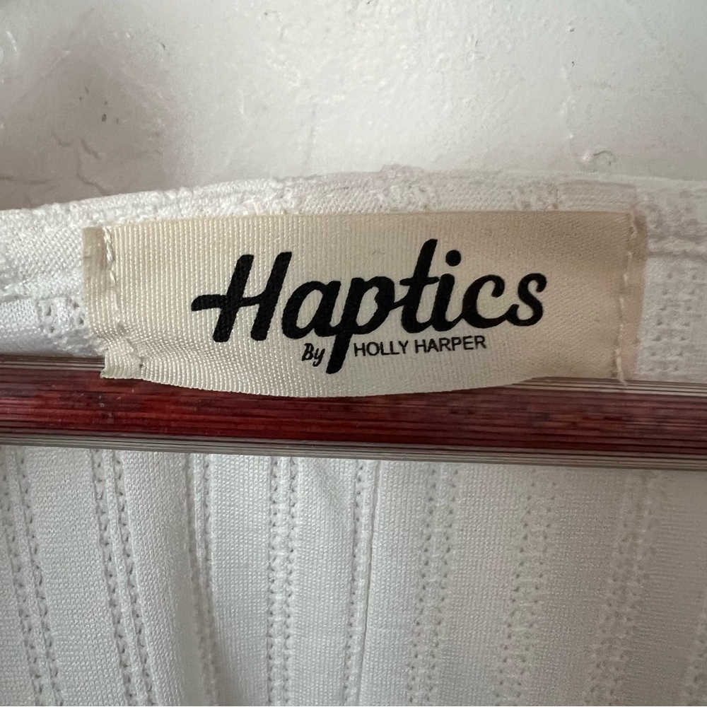 Haptics Colorblock Ribbed Top - Peach, Mint & Blue Oversized Small fit to XL - Picture 2 of 4